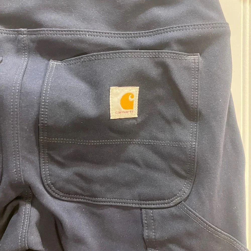 Carhartt Force Utility Leggings Navy Womens XS Fitted Work Pants Gorpcore EUC - Picture 5 of 7